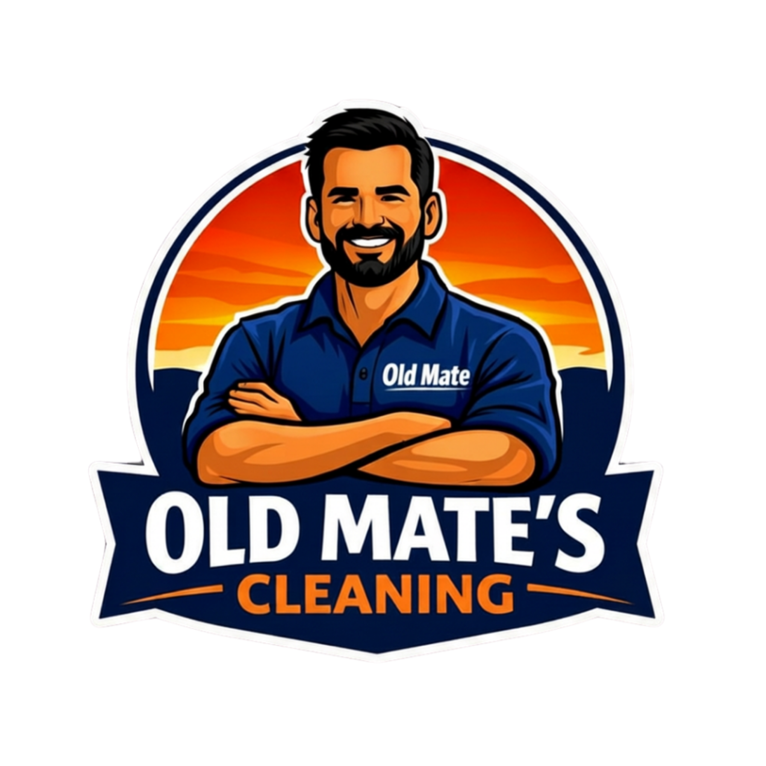 old mates cleaning logo 3000 x 3000